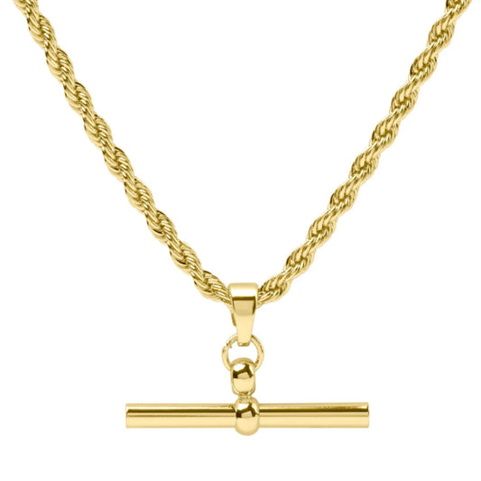 T-Bar twisted necklace