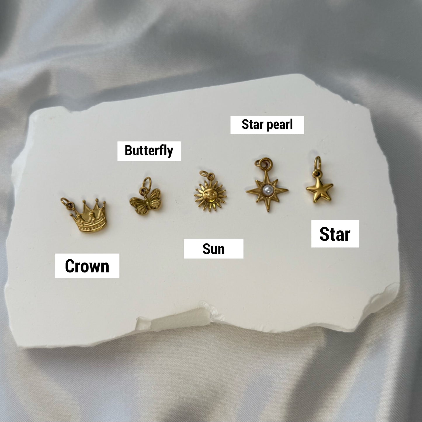 Get Charmed Gold Necklace + 2 Charms
