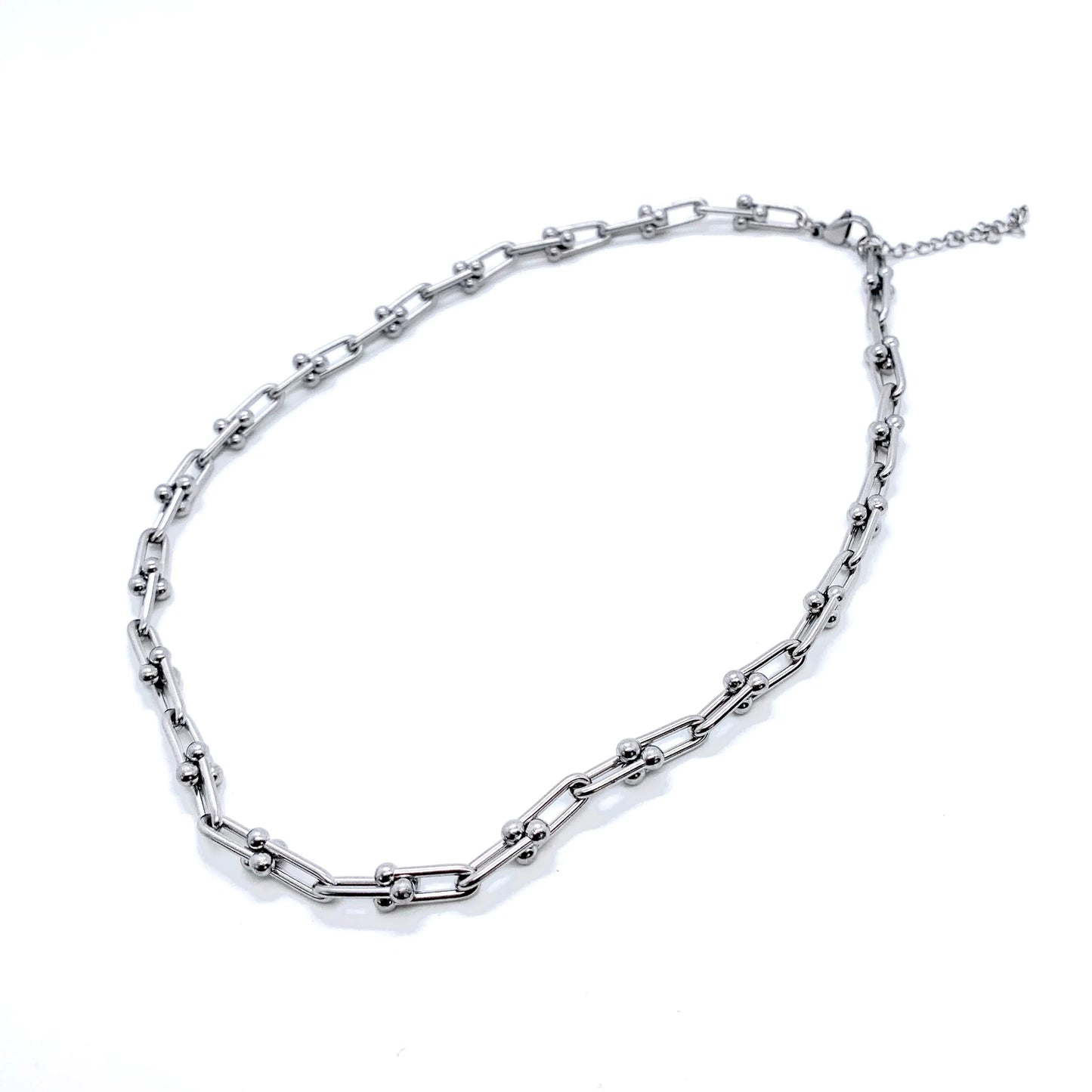 Link necklace silver