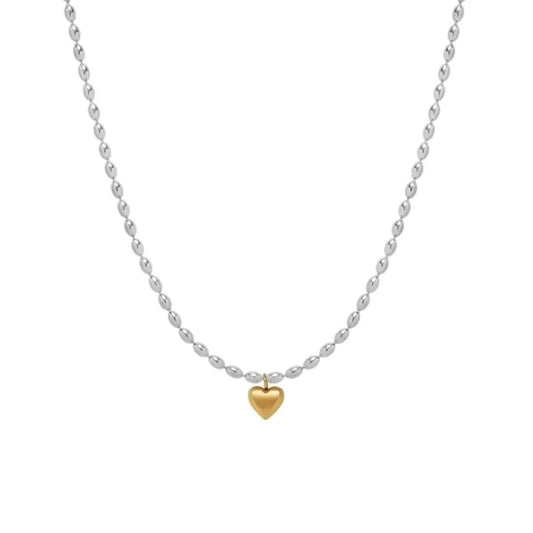 Mini heart bean necklace