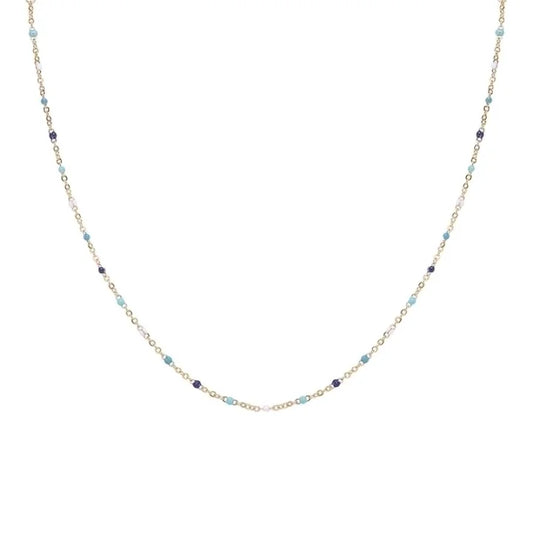 Beaded chain necklace
