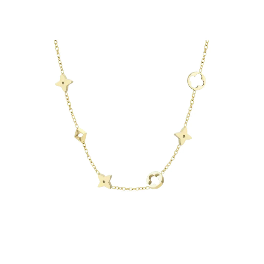Cutout clover necklace