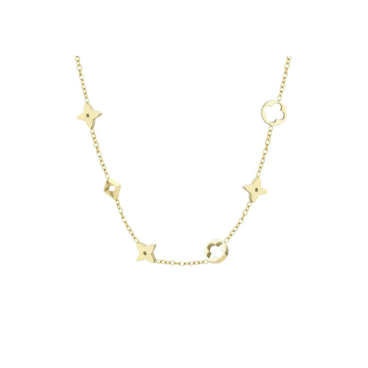 Cutout clover necklace