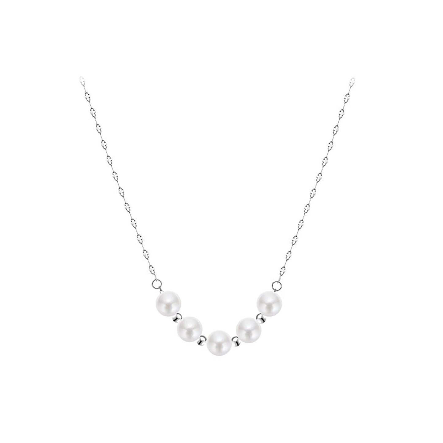 Twisted pearl necklace