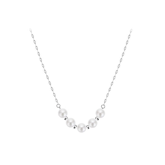 Twisted pearl necklace