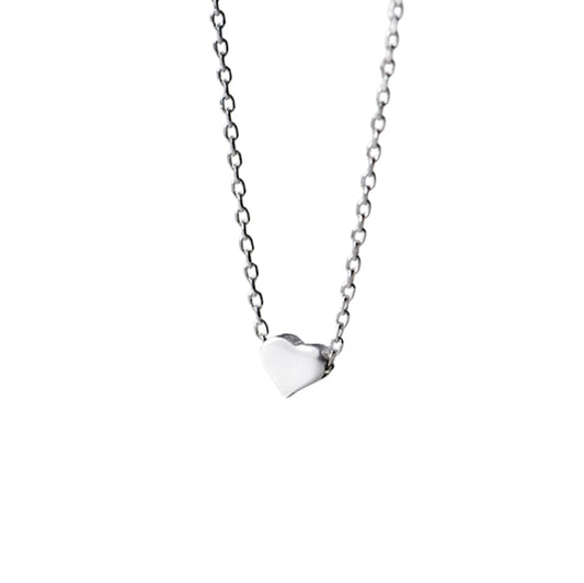 Mini heart necklace Silver
