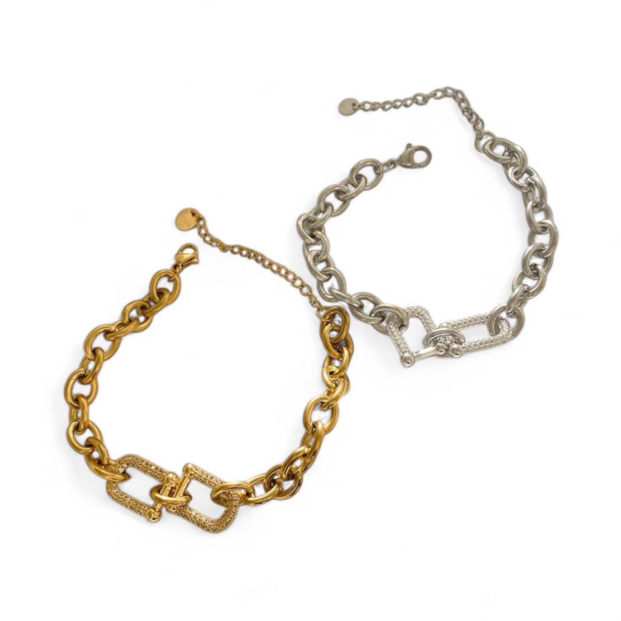 Horse buckle bracelet silver