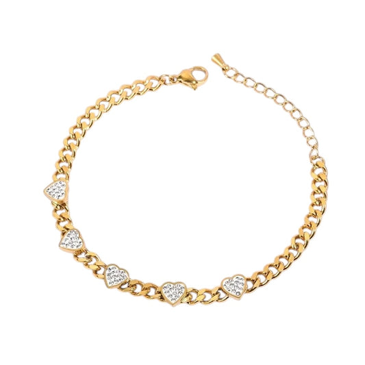 Chunky heart chain necklace