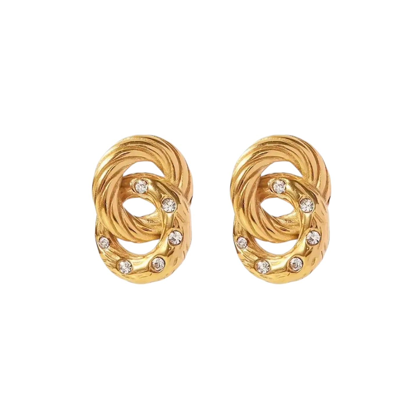 Circle geometric earrings