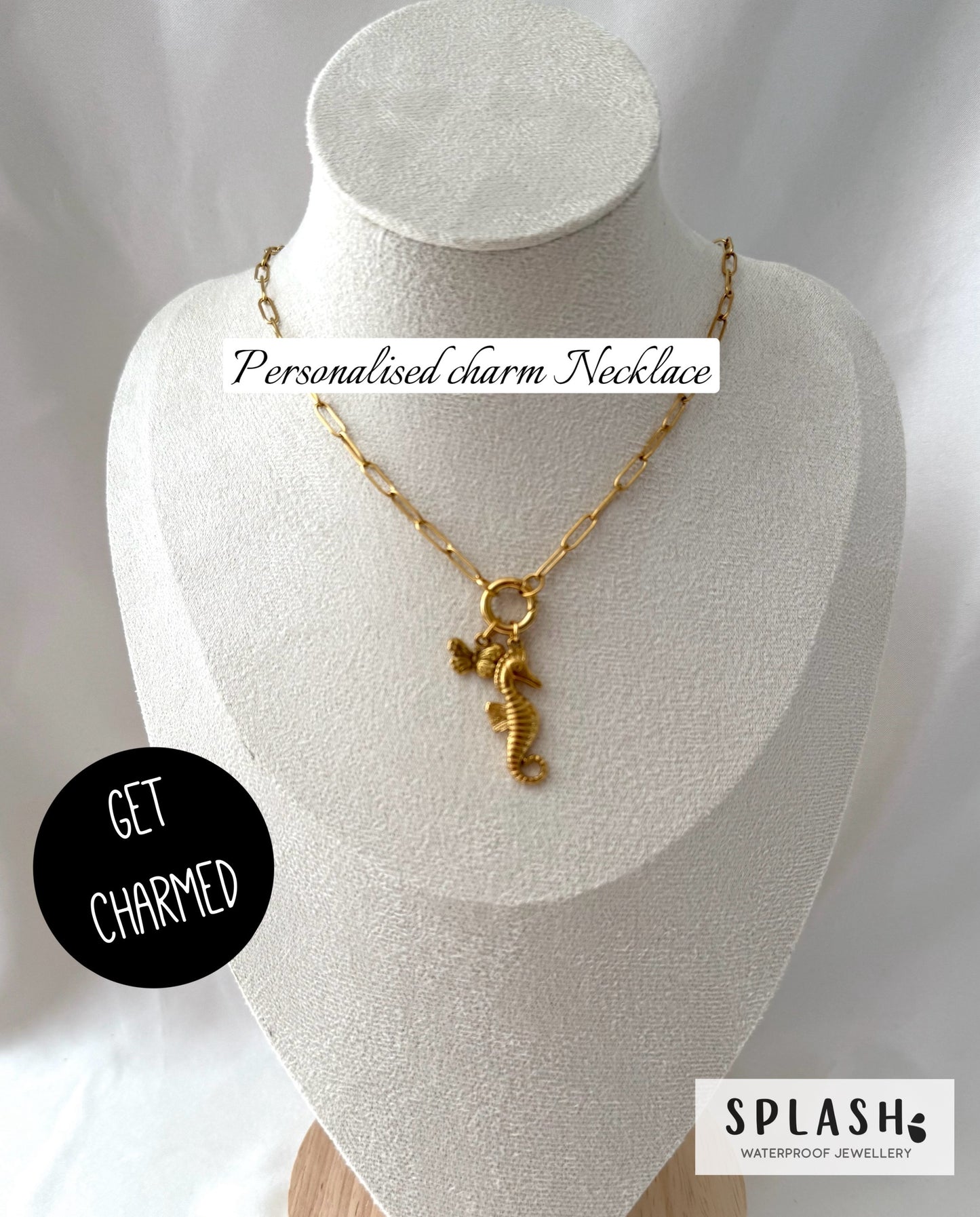 Get Charmed Gold Necklace + 2 Charms