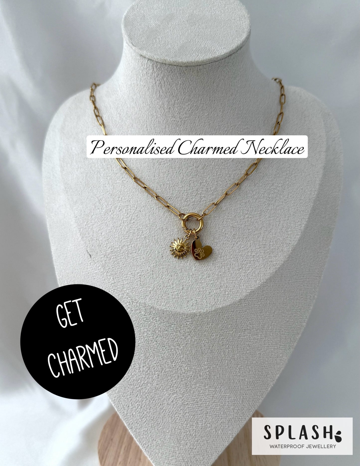 Get Charmed Gold Necklace + 2 Charms
