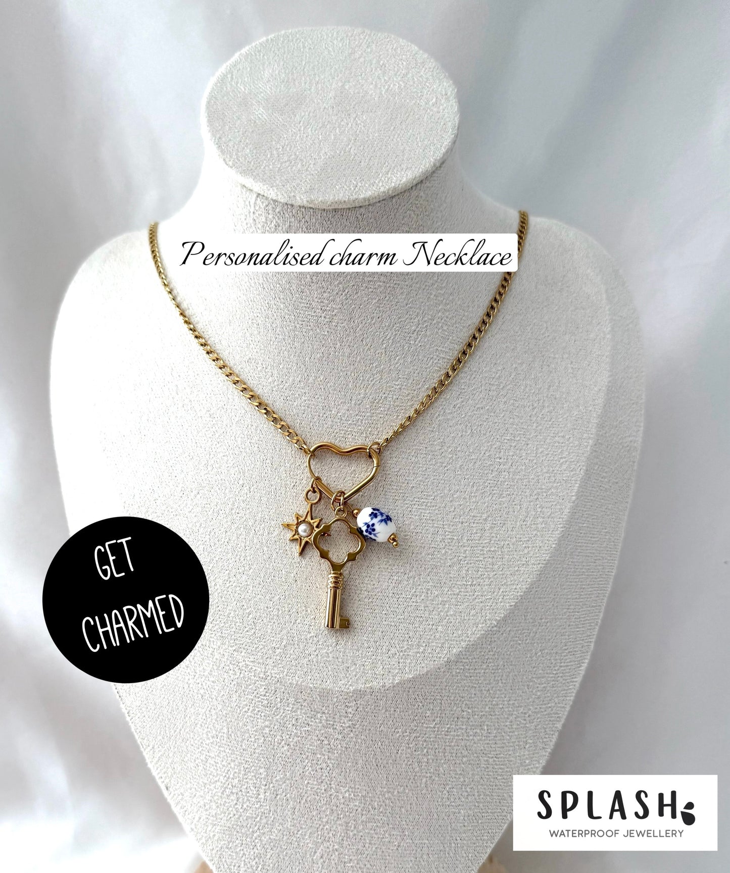 Get Charmed Gold Necklace + 2 Charms