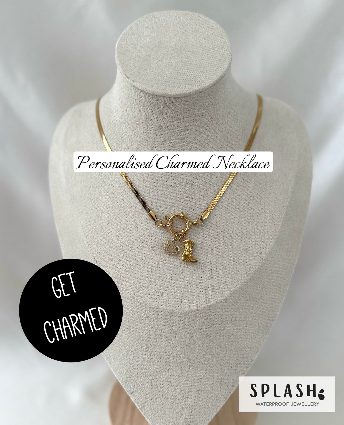 Get Charmed Gold Necklace + 2 Charms