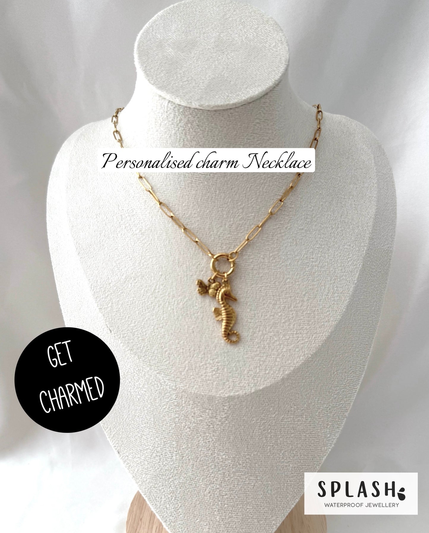 Get Charmed Gold Necklace + 2 Charms