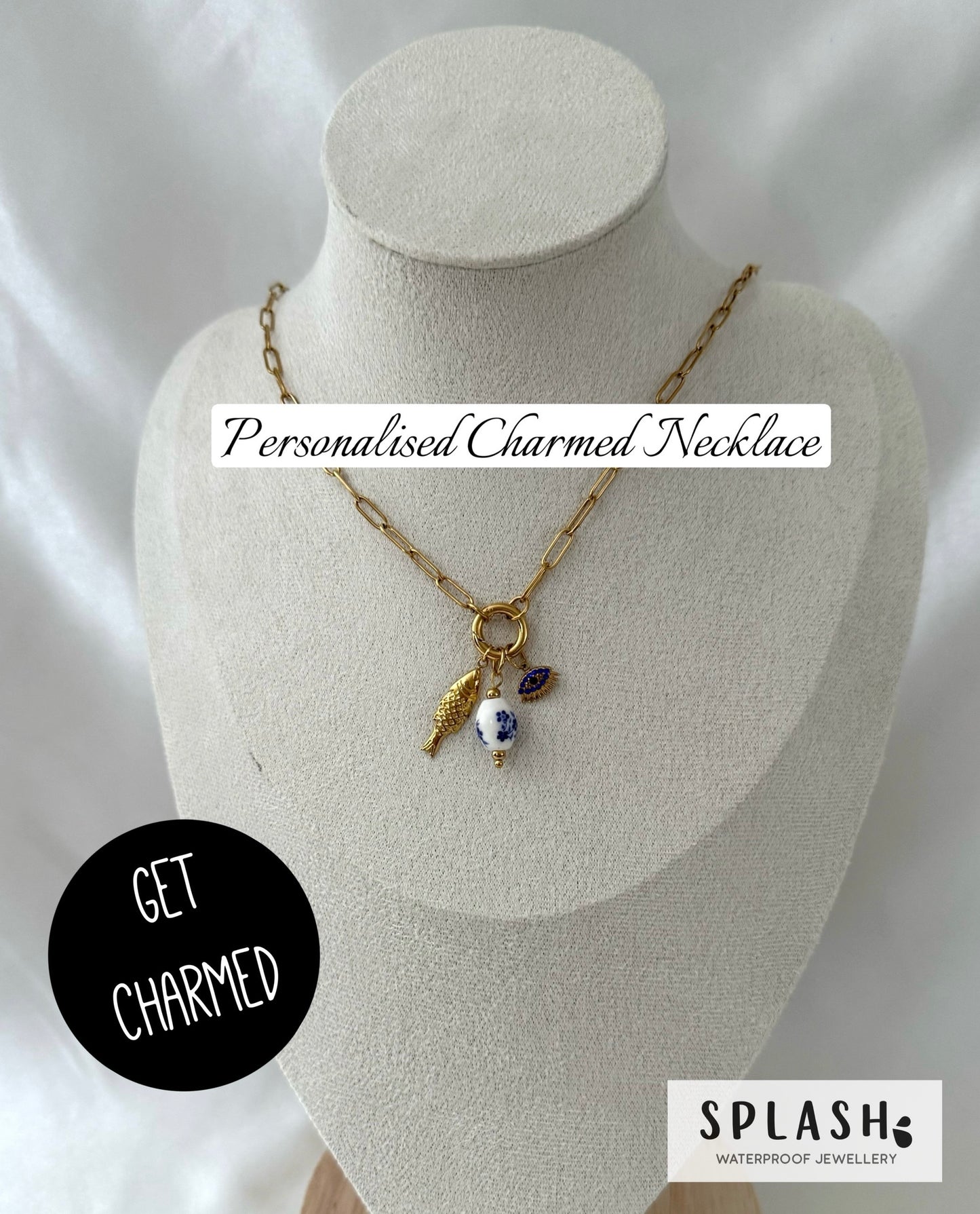 Get Charmed Gold Necklace + 2 Charms
